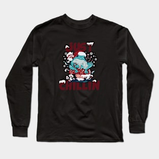 Just Chillin Xmas Long Sleeve T-Shirt